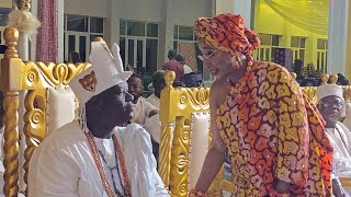 OONI OF IFES OLORI ADERONKES ENDEARING SPEECH AT THE QUEEN MOREMI AJASORO BEAUTY PAGEANT [upl. by Yevette859]