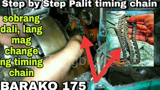 Paano mag Palit ng timing chain kawasaki BARAKO175 [upl. by Oslec]