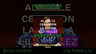 Al fin le cerraron el hocico 🐽 a Lily Tellez la dejan en ridícul0 y a toda su bancada noticias [upl. by Ahseid480]