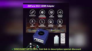 ✔️Bitfunx GC Video HDMI Adapter Digital AV to HDMI GC2HDMI for Nintendo [upl. by Zebulon]