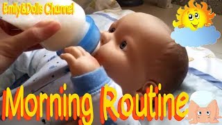 Reborn Baby Marcus Morning Routine🌞 Reborn Baby Doll Style🍼Feeding and Changing [upl. by Ayomat]