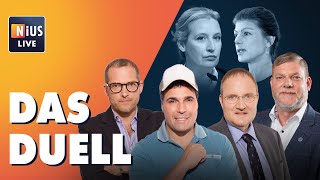 Weidel vs Wagenknecht 🚨 DAS ist die Siegerin im TVDuell  NIUS Live am 10 Oktober 2024 [upl. by Somerville880]