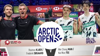 Man Wei ChongTee Kai Wun vs Rasmus KjaerFrederik Sogaard  ARCTIC OPEN badminton [upl. by Tiat295]