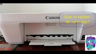 How to replace or install ink cartridges for Canon MG2560 printer change ink cartridge [upl. by Uund976]