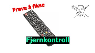 Kan den fikses Samsung TVfjernkontroll som ikke virker i det hele tatt [upl. by Mure505]