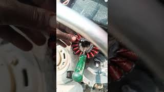 The bike shop007 Activa Ba6 megnet oil seal change  viral video viral song [upl. by Colly]