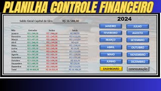 ✅ Planilha Excel Controle Financeiro 💰 [upl. by Samp]