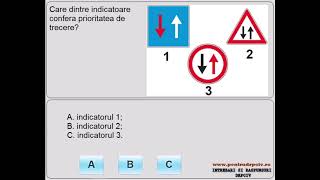 Care dintre indicatoare conferă prioritatea de trecere [upl. by Oram]