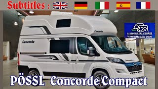 PÖSSL Concorde Compact  Parma 2021  Salone del Camper 25 [upl. by Ailes]