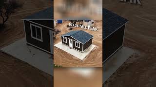 16x24 Tall Peak Shed  Shed World California shed shedwork [upl. by Eisler]