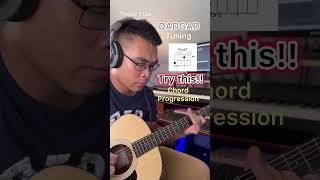 DADGAD Chord Progression chordprogression musician musician tutorial guitar acoustic [upl. by Airehs]