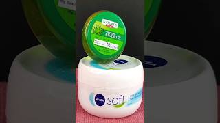 I apply Nivea Soft Moisturizing Cream with Aloe Vera Gel for Glowing amp Smooth Skin shorts skincare [upl. by Teyut201]