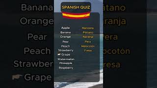 Fruits in Spanish  Language Learners [upl. by Ern]