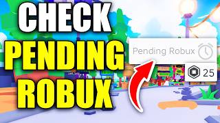 How To Check Pending Robux  Easy Guide [upl. by Maggi599]