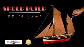 You should MAKE this as your first wood ship model Billing Boats FD10 Yawl 150 Scale [upl. by Asirem]