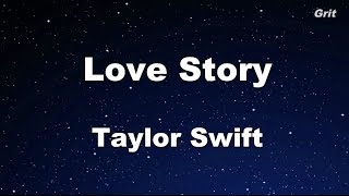 Love Story  Taylor Swift Karaoke【With Guide Melody】 [upl. by Ellimaj]