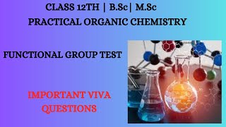 Viva Questions Related To Functional Group Detection  Practical Organic Chemistry [upl. by Lew198]