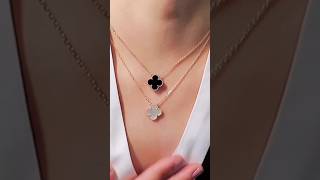 Van Cleef amp Arpel Vintage Necklace Onyx vs MOP shorts [upl. by Chrissa]