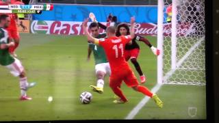 Clavado de Robben vs México Mundial 2014 [upl. by Lily]