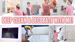 ULTIMATE DEEP CLEAN amp DECORATE WITH ME  CLEANING MOTIVATION W CLEANING MUSIC  Love Meg 20 [upl. by Korenblat]