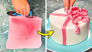 Simple Cake Decorations Anyone Can Repeat at Home [upl. by Aderb]