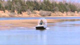 Mini Airboat playing in the Red River [upl. by Newkirk]