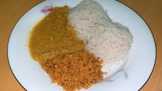 Bite 24  String hoppers with coconut sambol and lentil curry  ASMR [upl. by Okiek]