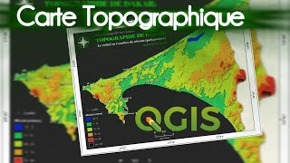 Faire une belle Carte du relief via QGIS  30daymapchallenge [upl. by Nryhtak992]