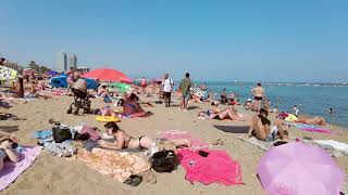 BARCELONA Barceloneta Beach SPAIN 31 AUGUST 2021 FULL TOUR [upl. by Hanikehs723]