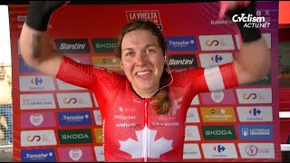 Cycling  La Vuelta Femenina 2024 Alison Jackson wins stage 2  quotI came in with a real fire to winquot [upl. by Annibo93]