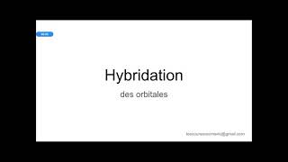 Hybridation des orbitales [upl. by Eve]