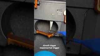 Airsoft upgraded ARP9 trigger responsehair trigger [upl. by Ydderf]