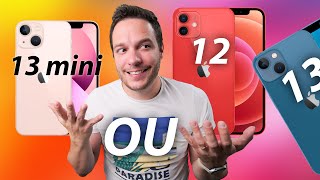 iPhone 13 MINI ou iPhone 12 ou iPhone 13 haha  Lequel CHOISIR [upl. by Carlye455]