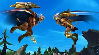 New Pantheon Q W E R vs 2nd Pantheon Yasuo W Braum E [upl. by Elberta]