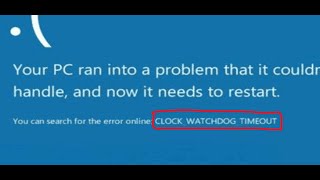 Fix CLOCK WATCHDOG TIMEOUT Blue Screen BSOD Error On Windows 1110 PC [upl. by Bolling]