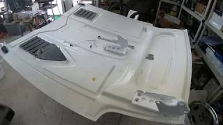 Slownrustys 1983 Datsun 280ZX Turbo Carbon Fiber Hood Install  Part 1 [upl. by Renraw]