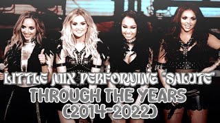 Little Mix performing Salute through the years 20142022 [upl. by Nadia]