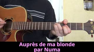 Auprès de ma blonde Chanson enfantine [upl. by Noivaz]