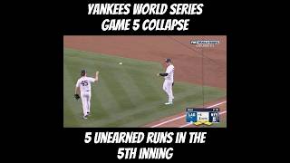 Yankees World Series Game 5 Errors [upl. by Kali]