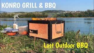 GRILLINGBBQ on JAPANESE KONRO GRILL amp BINCHOTAN CHARCOAL  Hibachi  Last Picnic amp BBQ Outdoor [upl. by Namilus497]