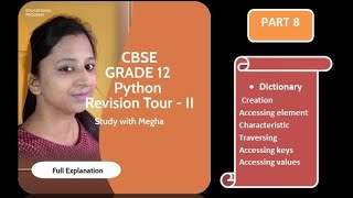 CBSE  Grade 12  CS  Python Revision Tour  II  Part 8 [upl. by Terraj]