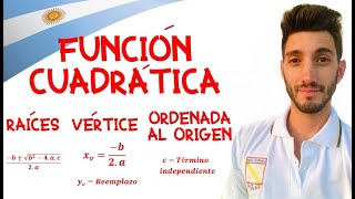 🧲 FUNCIÓN CUADRÁTICA Vértice Puntos de Corte Grafica dominio y rango  Juliana la Profe [upl. by Ahso]