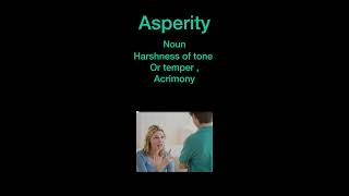 wordmeanings asperity [upl. by Anyehs]