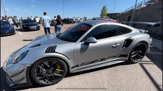 Supercars Leaving Car Show TwinTurbo Gallardo GT3 RS Aventador [upl. by Orel]