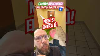 Lo GNOMO tenta di ENTRARE nel BAGNO delle SIGNORE gnome knight shortsvideo [upl. by Dorry]