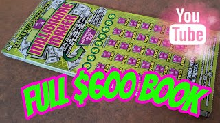 🏦600 FULL BOOK OF MILLIONAIRE MAKER🏦 🍀🍀 CA LOTTERY SCRATCHERS🍀 LIVE 188 [upl. by Leachim]