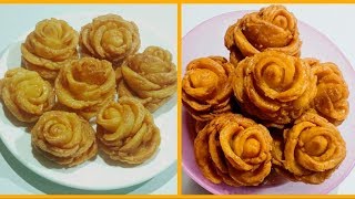 Sweet Rose Recipe  Gulab Pitha  Golap Pitha  Famous Bengali Pitha  Rose Pitha  Sweet Recipe [upl. by Nosral]