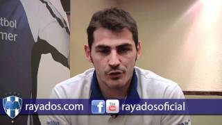 Iker Casillas envía un saludo a los aficionados de los Rayados [upl. by Emie]