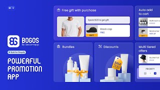 BOGOS Free Gift Discounts amp Bundles  Powerful Shopify Promotion App [upl. by Nnahs275]