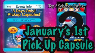 Disney Tsum Tsum  January 1st Pick Up Capsule [upl. by Ahsoyek143]